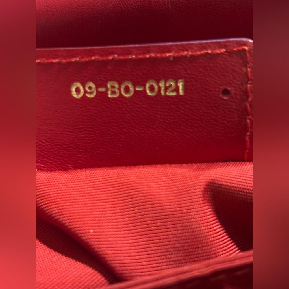 Dior Red Cannage Leather Delidior Flap Shoulder Bag w/ COA - Picture 11 of 16